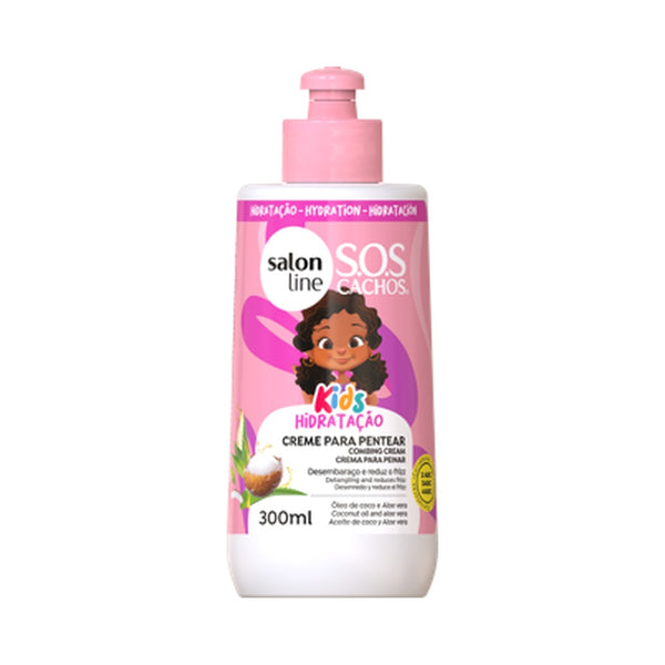 Salonline Curly Hair Product - CREME PARA PENTEAR KIDS HIDRATAÇAÕ SOS CACHOS 300ML EXP
