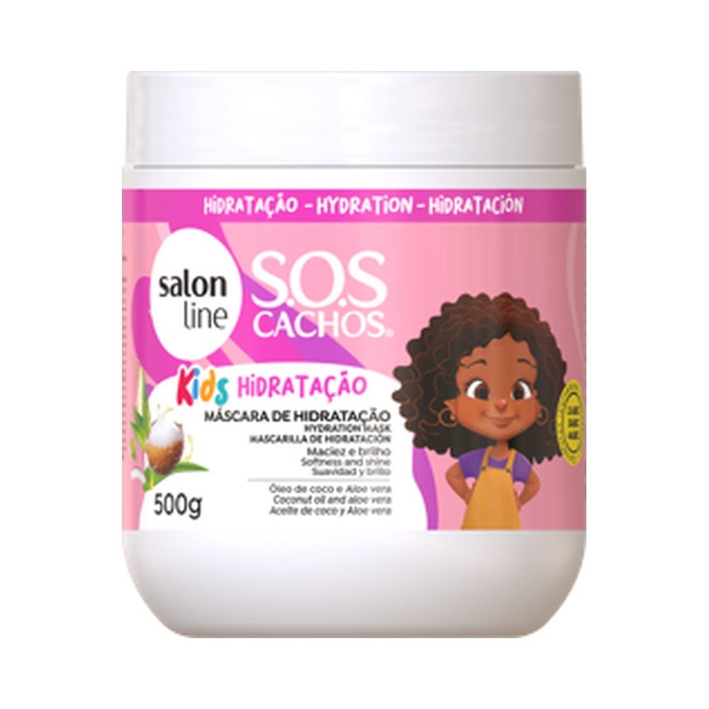 Salonline Curly Hair Product - MASCARA KIDS HIDRATAÇÃO SOS CACHOS 500GR EXP